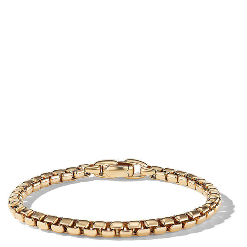 Box Chain Bracelet In 18K Yellow Gold