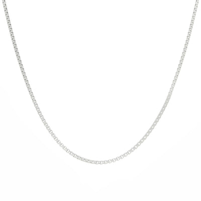 20in Sterling Silver Thin Round Box Chain