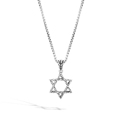 Sterling silver Star of David necklace