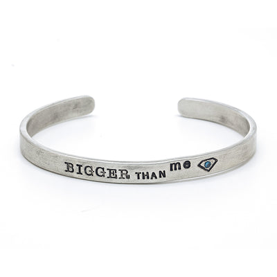 "Bigger Than Me" Sterling Silver Bracelet