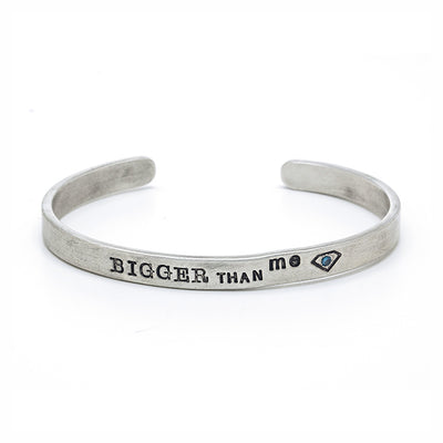 "Bigger Than Me" Sterling Silver Bracelet