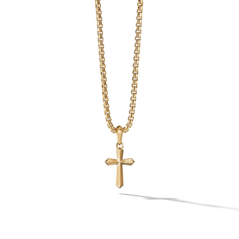 Cross Amulet in 18k Yellow Gold