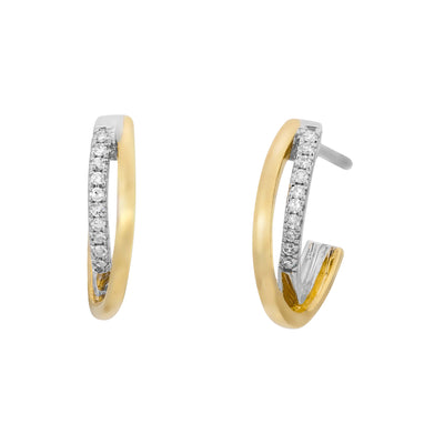 14 KARAT GOLD DIAMOND EARRINGS