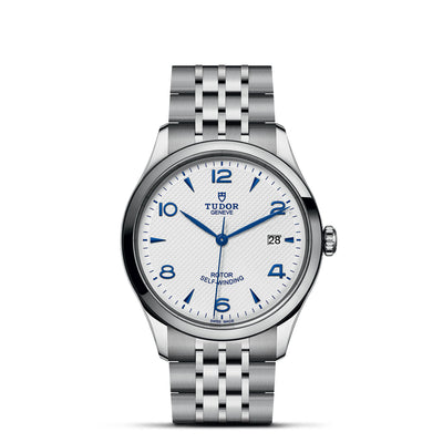 39mm 1926 Steel Opaline and Blue Dial with Date Watch by Tudor | M91550-0005