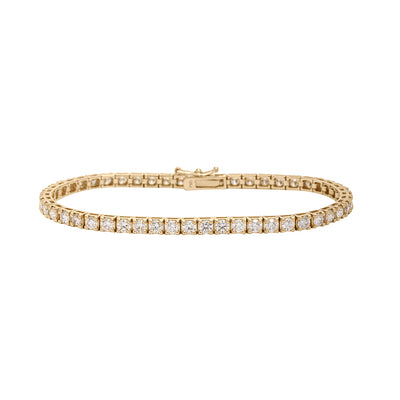 18K YELLOW GOLD DIAMOND BRACELET