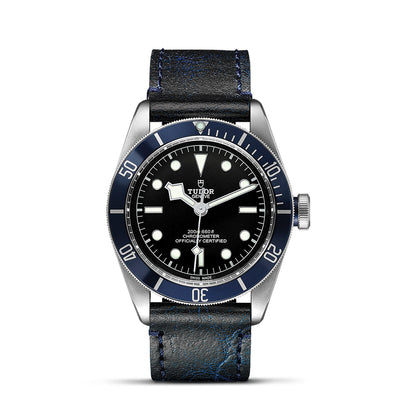 41mm Black Bay Steel Black Dial with Aged Black Leather Strap Watch by Tudor | M79230B-0007