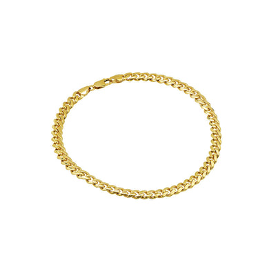 Cuban Chain Bracelet in 14K Yellow Gold