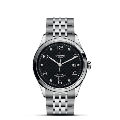 39mm 1926 Steel Black Dial with Diamond Hour Markers and Date Watch by Tudor | M91550-0004