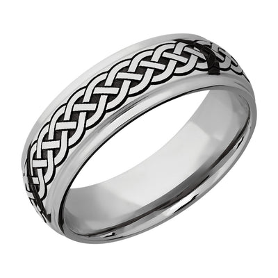 Men's Celtic Pattern Cobalt Band