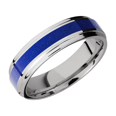 Men's Blue Channel Cobalt Chrome Band