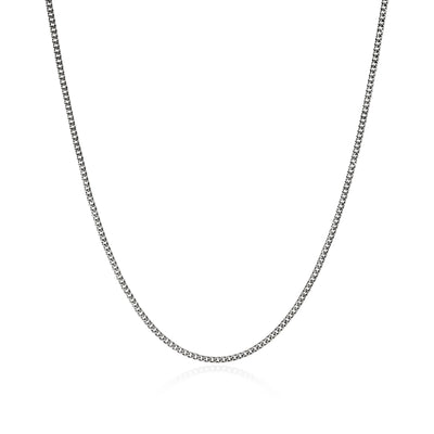 Sterling Silver 26" Curb Chain Necklace