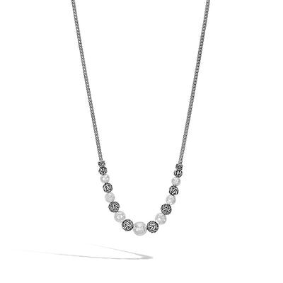 John Hardy 2.5mm 20-inch Hammered Station Sterling Silver Necklace