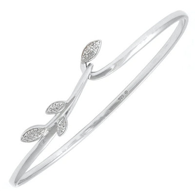 STERLING SILVER DIAMOND BRACELET