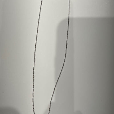 14K White Gold Diamond and Diamond  Necklace