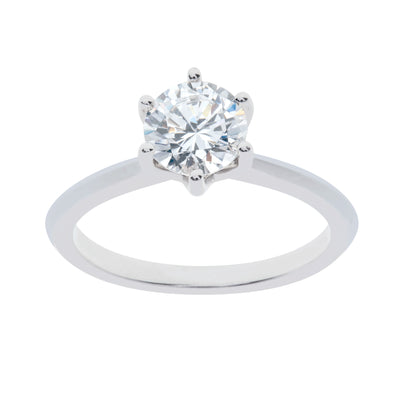 14K GOLD 6-PRONG SOLITAIRE MOUNTING