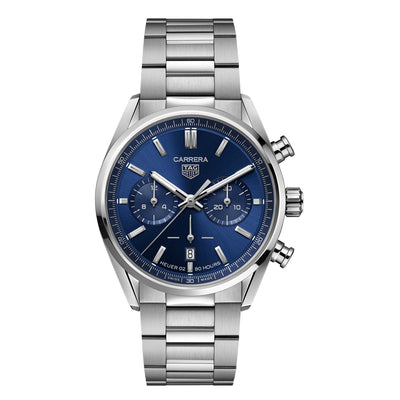 Carrera Automatic Chronograph Stainless Steel, Blue Dial Watch | 42MM | CBN2011.BA0642