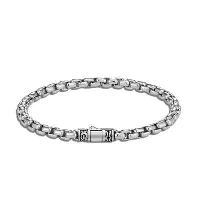 SILVER BOX CHAIN BRACELET