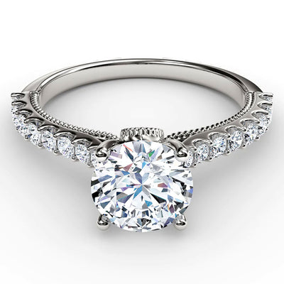 WOODWARD 14 KARAT GOLD SHARED PRONG MOUNTING