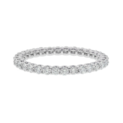 14K White Gold Diamond Eternity Band