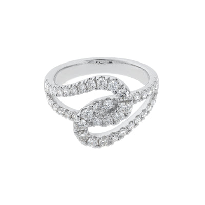 14K White Gold Diamond Ring