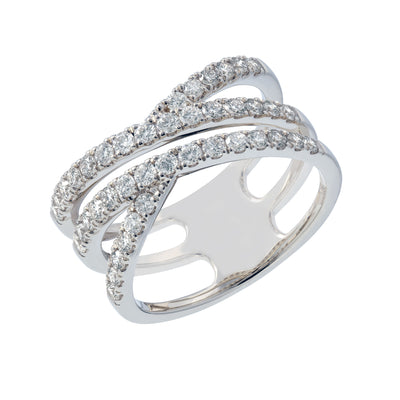 14K White Gold Diamond Ring