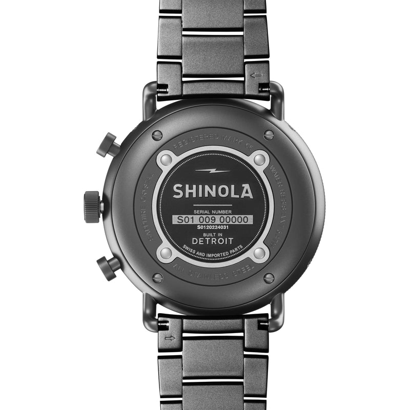45MM Canfield Sport with Gunmetal PVD Finish