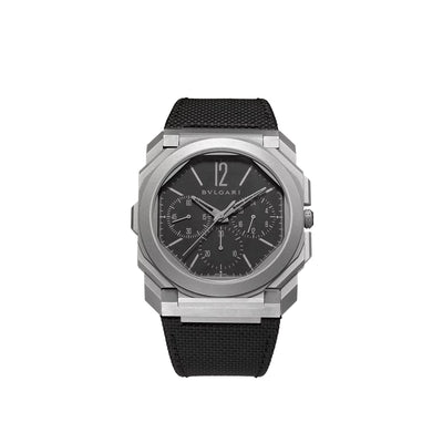 Octo Finissimo 42mm Titanium Black Dial Men's Watch