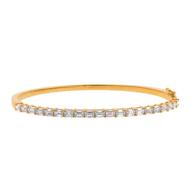 18K Yellow Gold Diamond Bangle