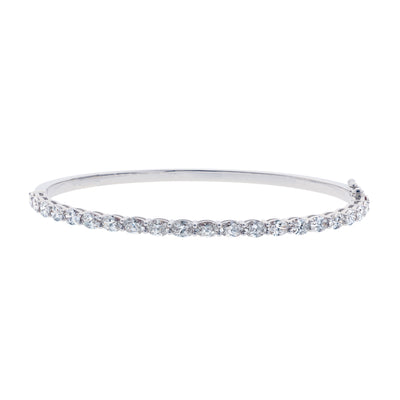 18K White Gold Diamond Bracelet