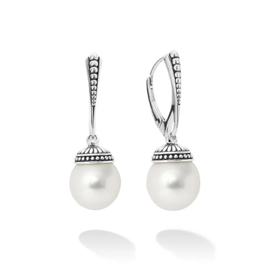 Sterling Silver Cultured Pearl Drop Earrings