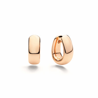 Iconica Wide Hoop Earrings in 18K Rose Gold