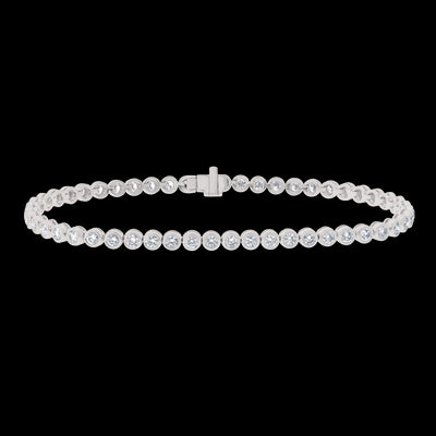 14K White Gold Diamond Bracelet