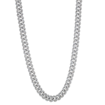 14K White Gold Diamond Necklace