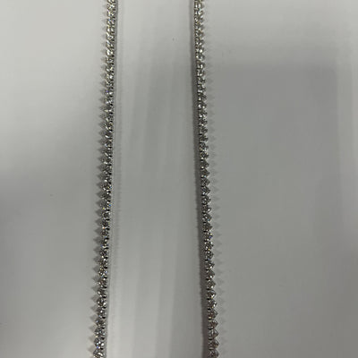 14K White Gold Diamond Necklace