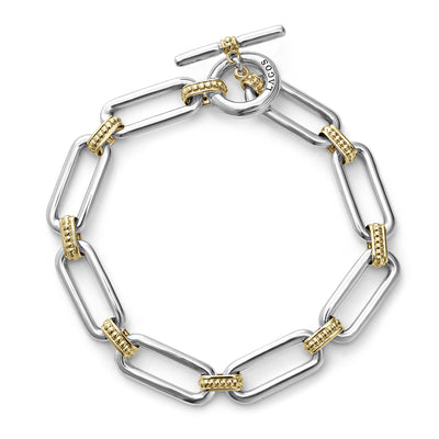 TWO TONE LINK BRACELET