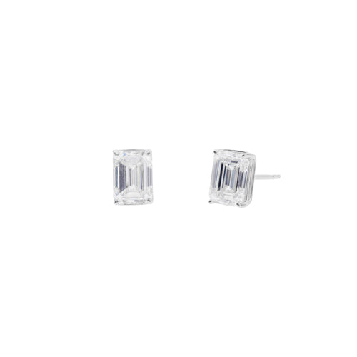 14K White Gold Lab Grown Diamond Stud Earrings