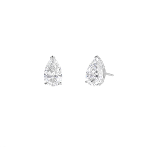 14K White Gold Lab Grown Diamond Stud Earrings