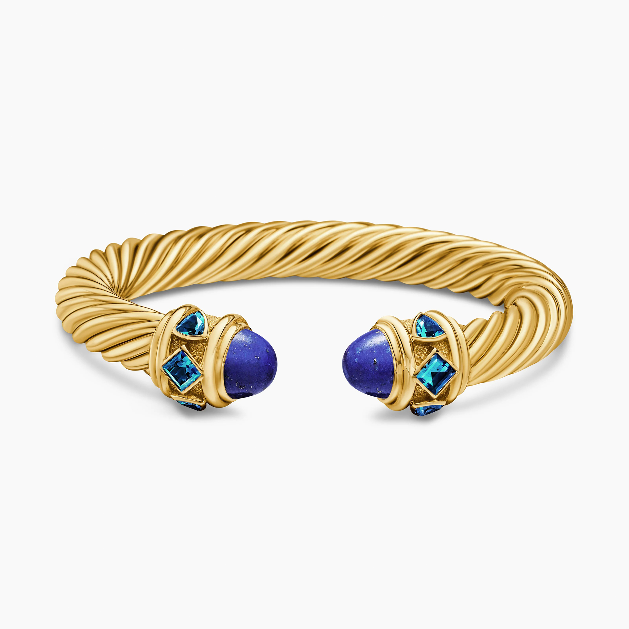 RENAISSANCE BRACELET IN 18K YELLOW GOLD WITH LAPIZ AND HAMPTON BLUE TO