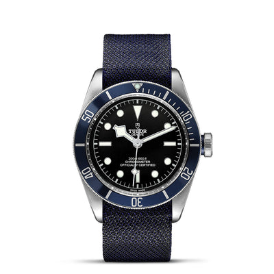 41mm Black Bay Steel Black Dial and Fabric Strap Watch by Tudor | M79230B-0006