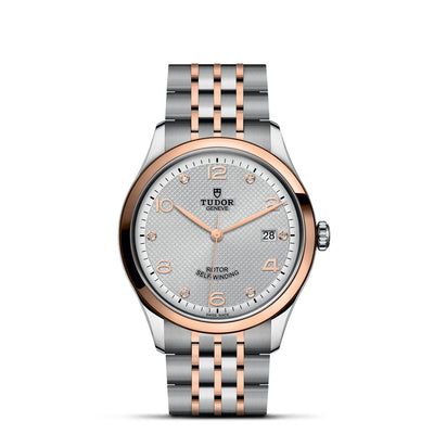 39mm 1926 Steel and Rose Gold Silver Dial with Diamond Hour Markers and Date Watch by Tudor | M91551-0002