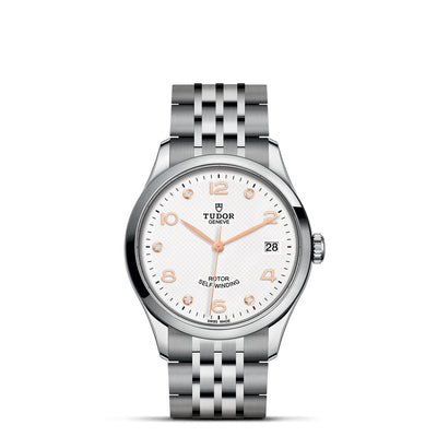 36mm 1926 Steel and Rose Gold White Dial with Diamond Hour Markers and Date Watch by Tudor | M91450-0013