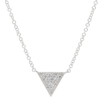 14K WHITE GOLD DIAMOND NECKLACE