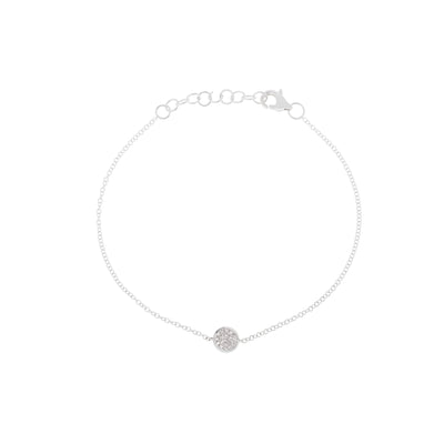 Pavé Diamond Circle Station Bracelet