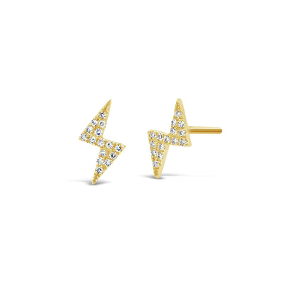 14k Gold Lighting Bold Earrings