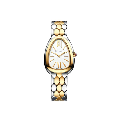Serpenti Seduttori 33mm Stainless Steel and 18K Yellow Gold Ladies Watch