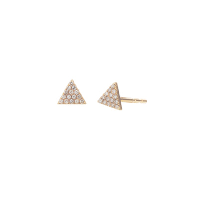 14K Yellow Gold Diamond Earrings