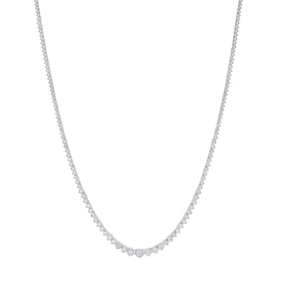 3 cttw. Lab Grown Diamond Eternity 18” Necklace in 14K White Gold