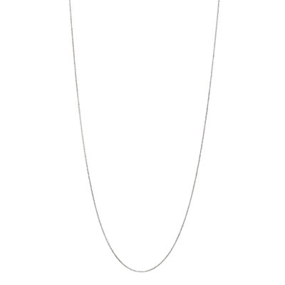 14K White Gold Chain Necklace