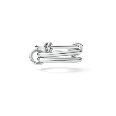 Raneth Linked 3 Band Linked Annulet Ring in Sterling Silver