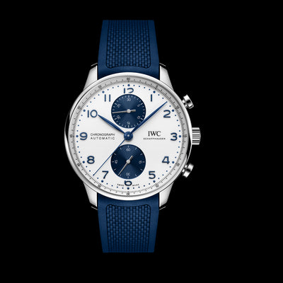 Portugieser Chronograph Stainless Steel, White Dial Watch | 43MM | IW371620